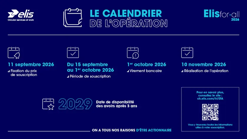 Calendrier EFA 2026