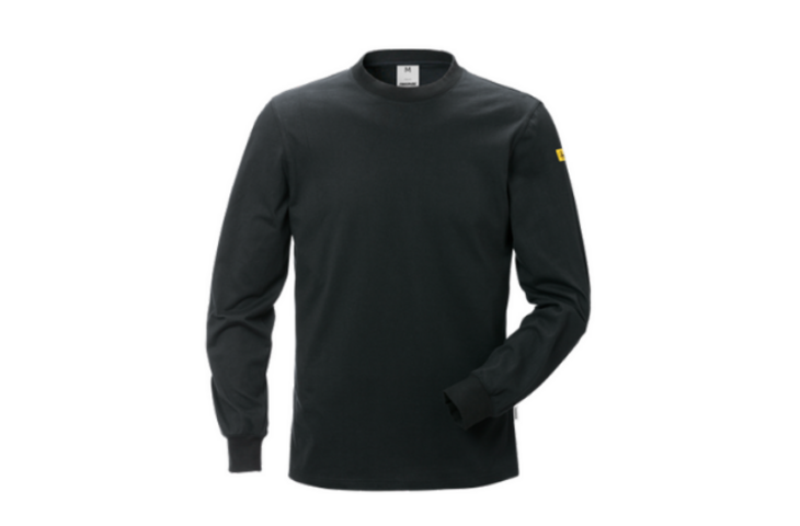 Langarm Shirt ESD Schwarz